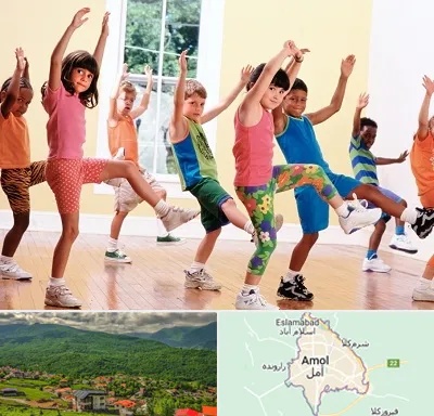کلاس ایروبیک کودکان در آمل