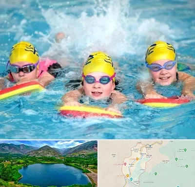 آموزش شنا کودکان در رودبار