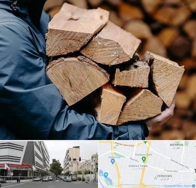متریال چوبی در بلوار فردوس 