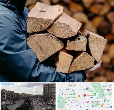 متریال چوبی در بلوار فردوسی مشهد 