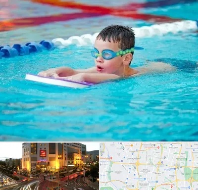 کلاس شنا برای کودکان در جنت آباد تهران 