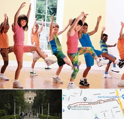 کلاس ایروبیک کودکان در بلوار معلم رشت 