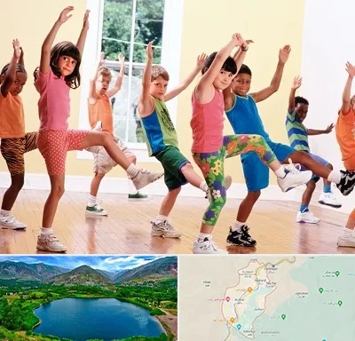 کلاس ایروبیک کودکان در رودبار