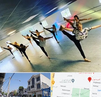 کلاس رقص گروهی در افسریه 