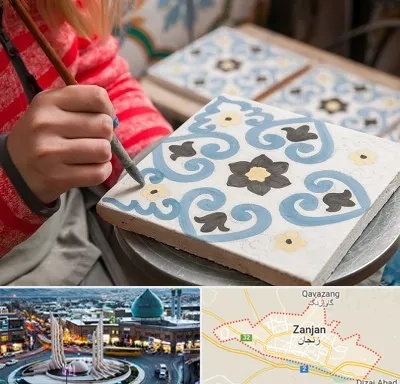 کلاس آموزش نقاشی روی سرامیک در زنجان