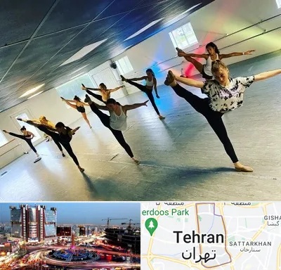 کلاس رقص گروهی در صادقیه 
