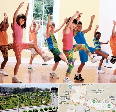 کلاس ایروبیک کودکان در پردیس