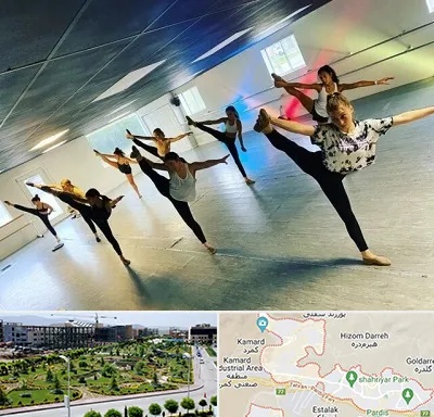 کلاس رقص گروهی در پردیس