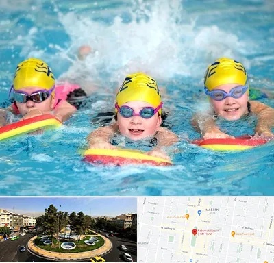 آموزش شنا کودکان در هفت حوض 