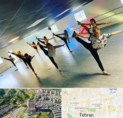 کلاس رقص گروهی در شمال تهران 