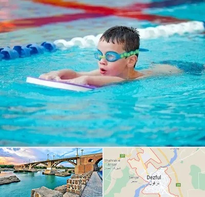 کلاس شنا برای کودکان در دزفول