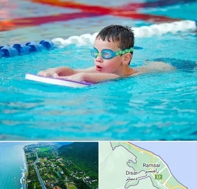 کلاس شنا برای کودکان در رامسر