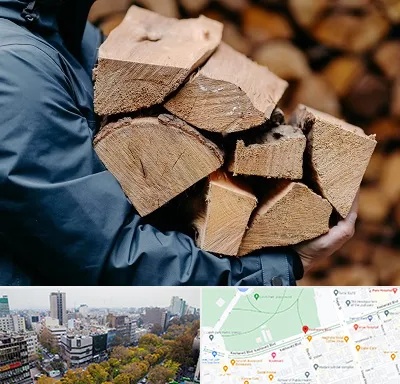 متریال چوبی در بلوار کشاورز 